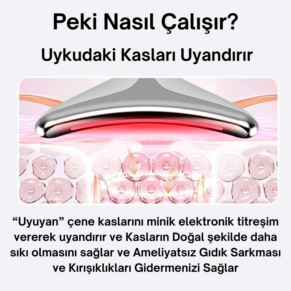 Yüz Kası Uyandırıcı EMS Cihazı | Doğal Gıdık ve Kırışıklık Giderici